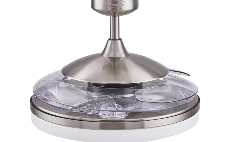 Fanaway Evo2 48" Retractable Blade Ceiling Fan with Light and Remote, Modern Fandelier Ceiling Fan, Patented Design Technology, Stronger Thicker Blades image number 3
