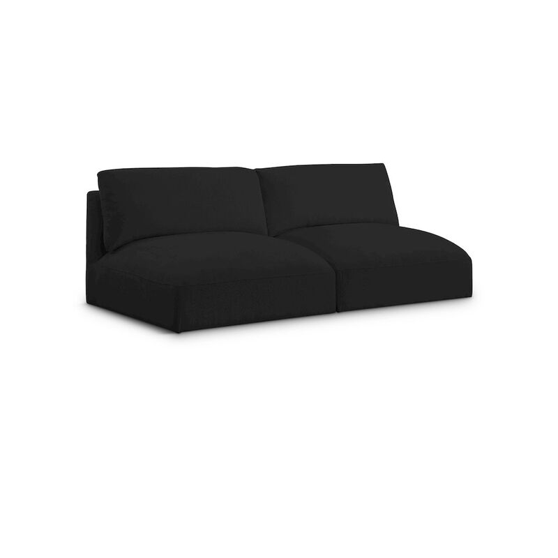 Meridian Furniture Ease Black Polyester Fabric Modular Sofa