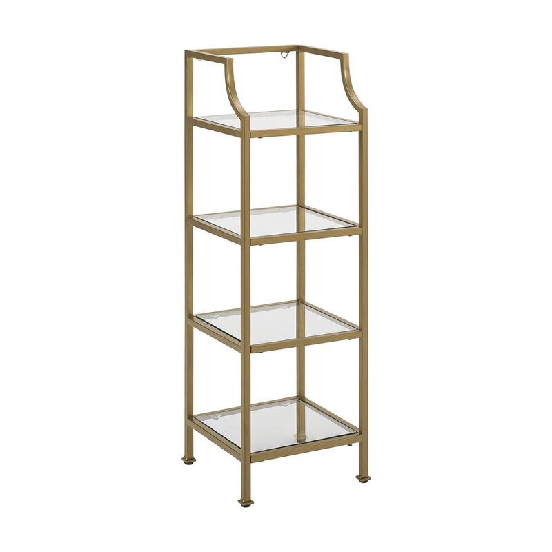 Crosley Furniture Aimee Short Etagere Soft Gold