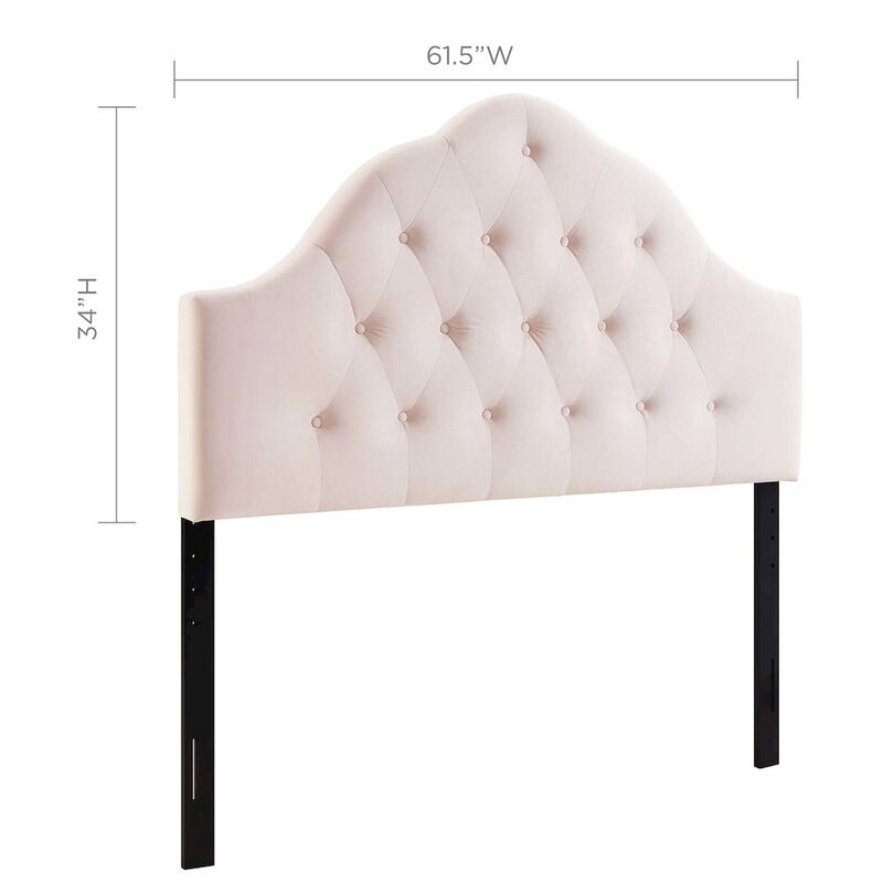 Sovereign Diamond Tufted Performance Velvet Queen Headboard image number 1