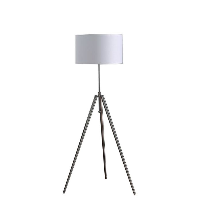Streamdale Sleek Tripod Floor Lamp (47"-64") in Chrome