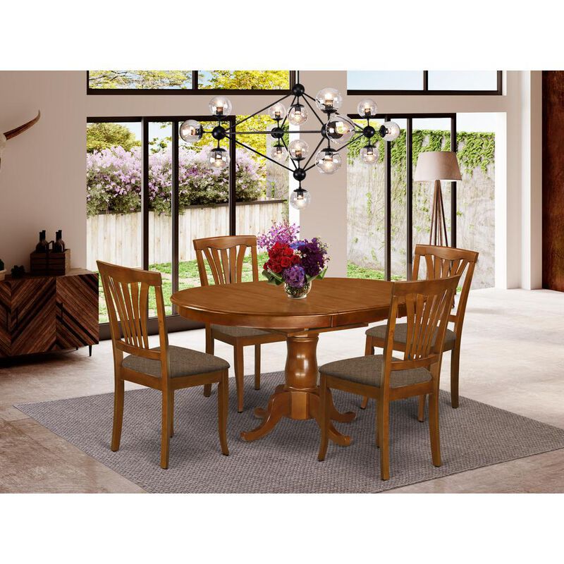 5 Pc Dining room set for 4- Kitchen dinette Table and 4 Dining Chairs