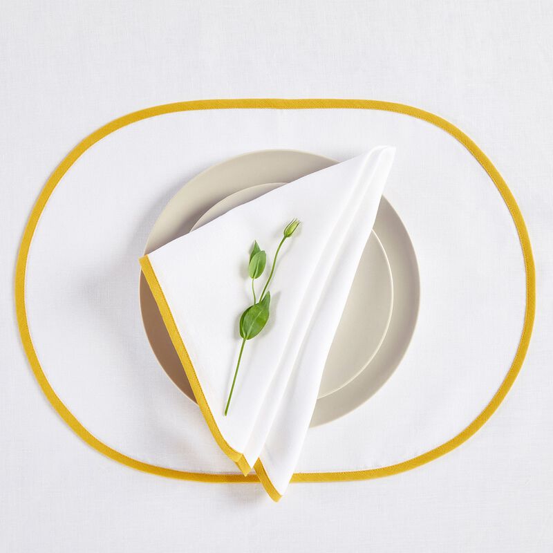 Solino Home Chloe 100% Linen Dinner Napkins &ndash; Set of 4, 20 x 20 in, Machine Washable, Holiday and Everyday Dining