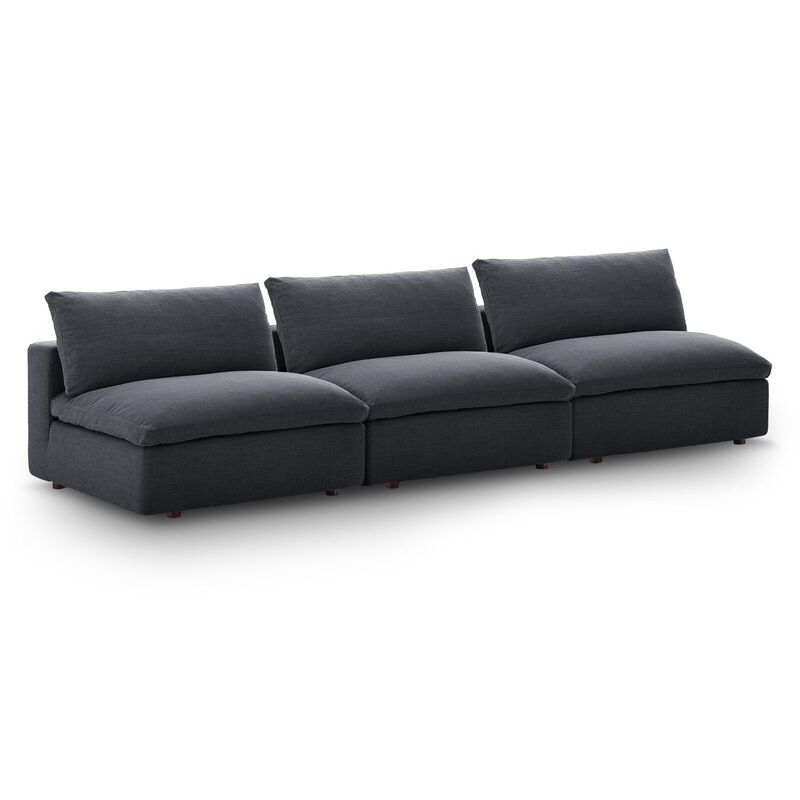 Modway Commix Down Filled Overstuffed 3-Piece Armless Sectional Sofa image number 4