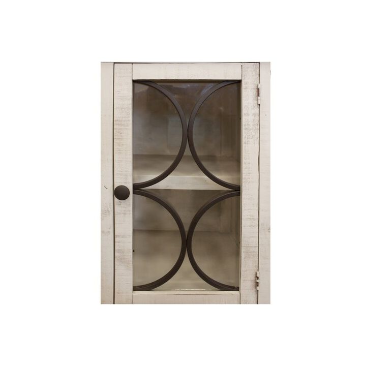 Crafters and Weavers Vineyard Mod Circle Sideboard - Ivory - 72