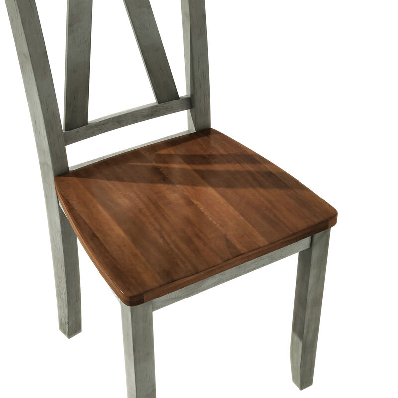 Fufze 6-Piece Wood Dining Table Set image number 6
