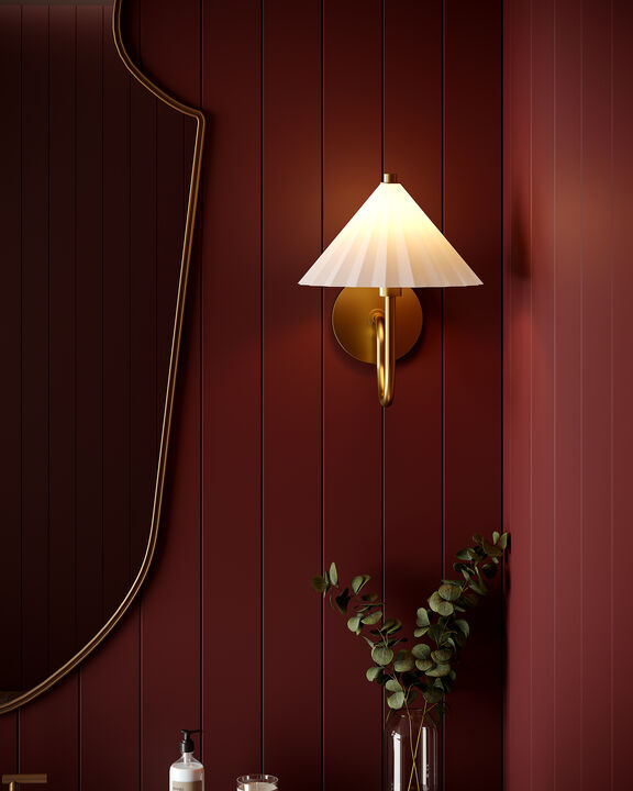 Serena 8-in Socket Damp-Rated Wall/Vanity Light