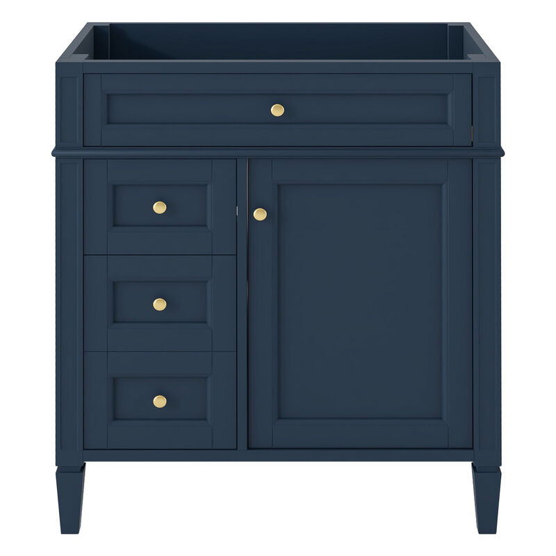 30" Freestanding Bathroom Vanity Without Top Sink image number 0