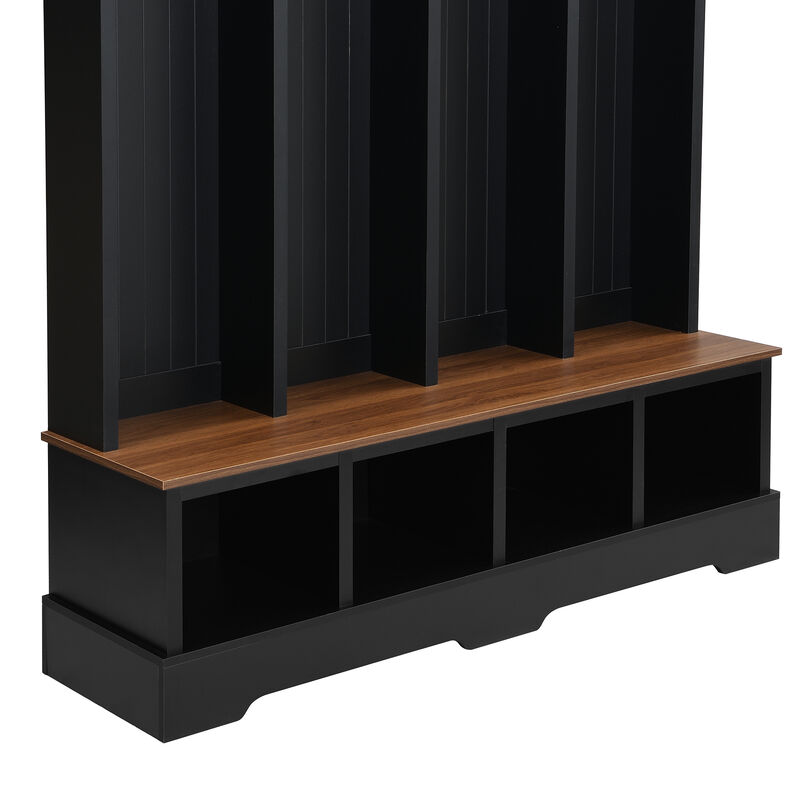 Wifist Wooden Hall Tree image number 5