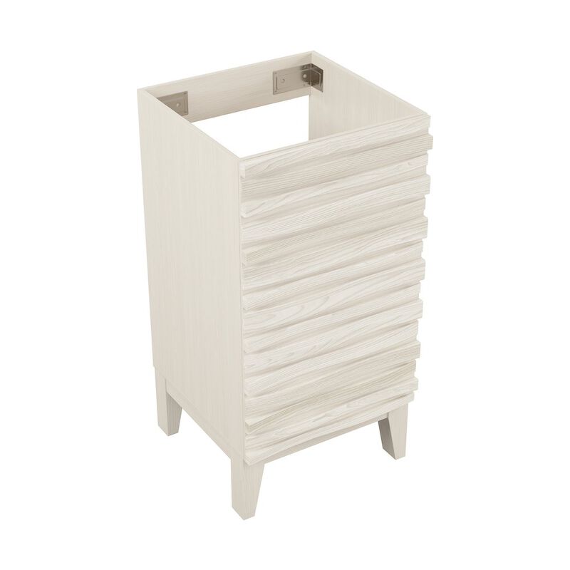 Cascade 18" Freestanding Bathroom Vanity Cabinet without Top in White Oak image number 2