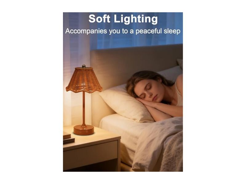 Rechargeable Cordless Dimmable Desk Lamp For Bedroom Office Desk image number 3