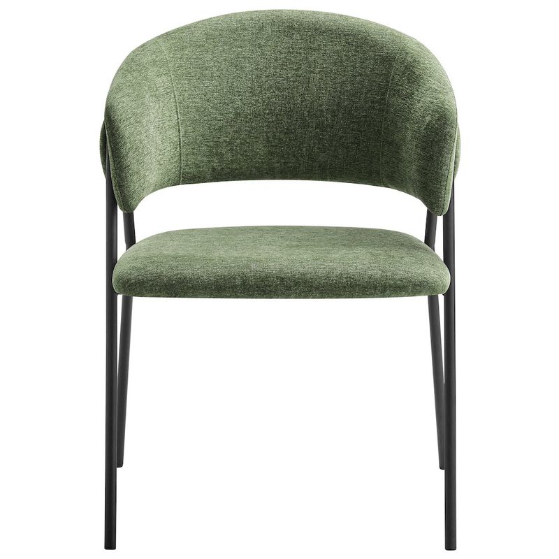 Nella Upholstered Heathered Chenille Dining Chairs Set of 2 image number 6