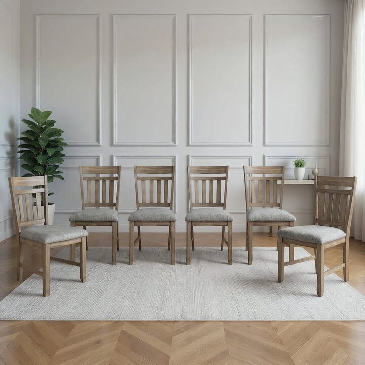 New Classic Furniture Harrisburg Wood Dining Chair in Walnut (Set of 6)