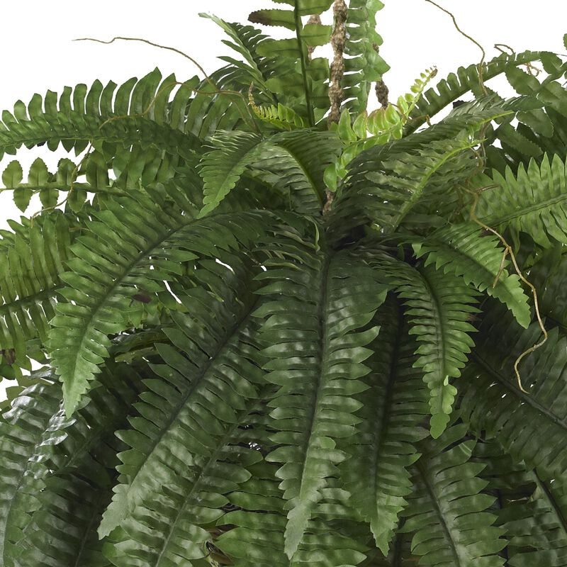 Nearly Natural Large Boston Fern Hanging Basket