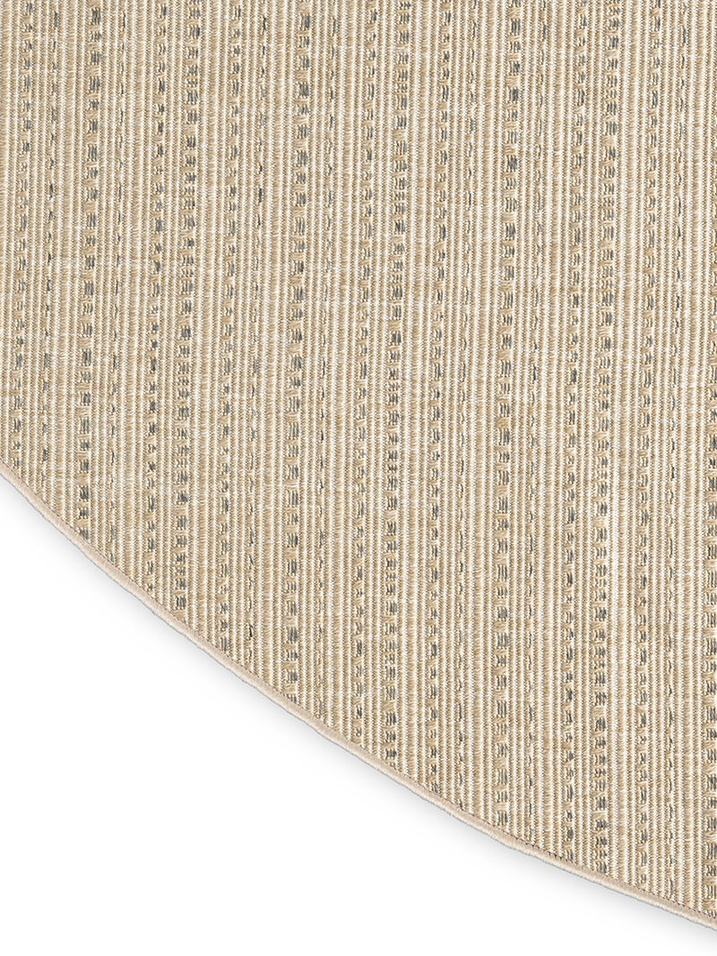 Tulum TLM01 Taupe 8' x Round Rug