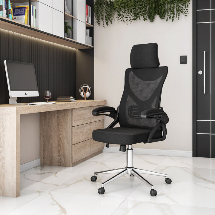 GOODSILO Essential Ergonomic Office Chair with Adjustable Headrest and Lumbar Support for Optimal Comfort