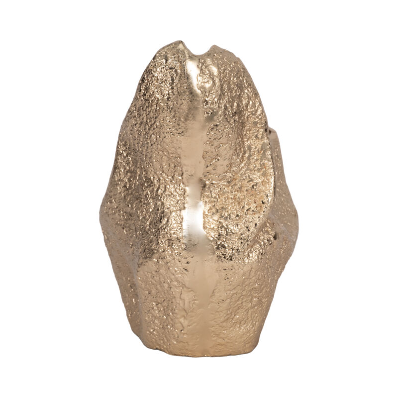 13" Organic Edge Metal Vase image number 3
