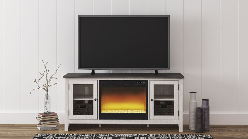 Dorrinson 60" TV Stand with Electric Fireplace image number 1