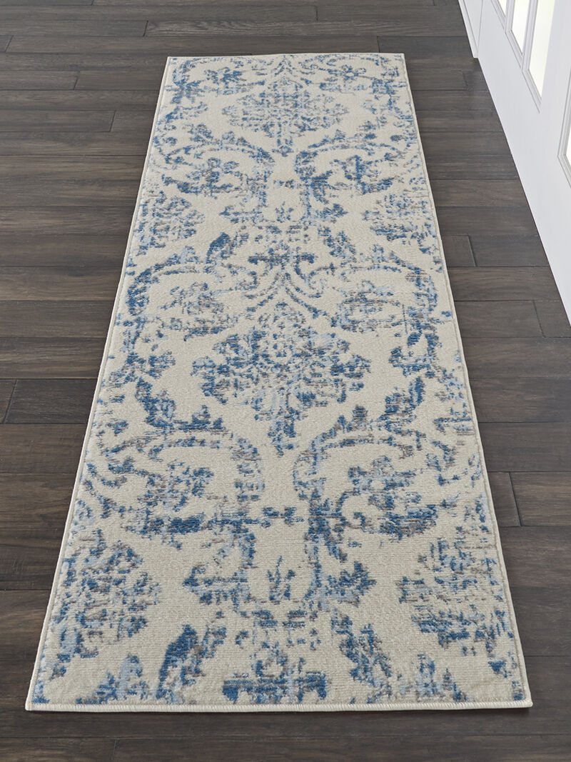 Jubilant JUB09 Ivory/Blue 2' x 4' Rug