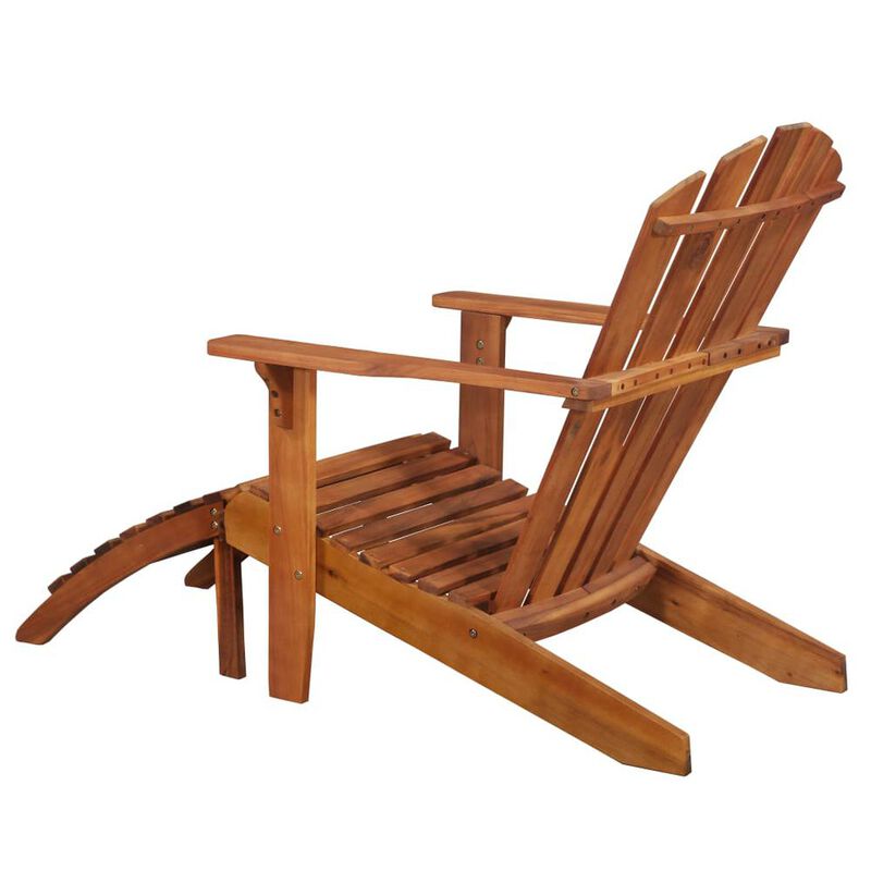 Garden Chair Brown Solid acacia wood Standard Foldable