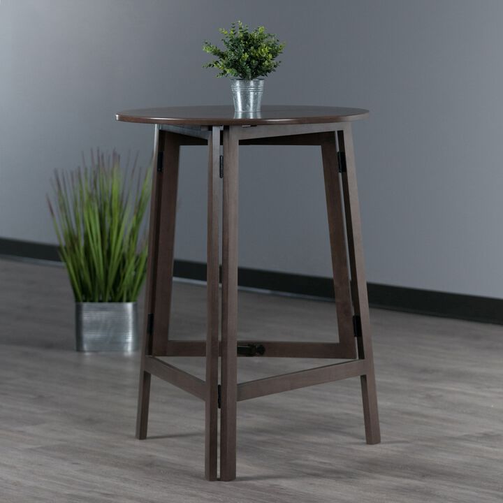 Winsome 32.36" x 30.83" Accent Table, Oyster Gray (16340)