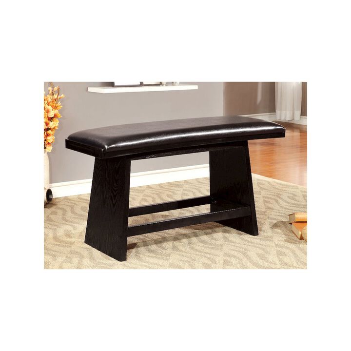 Simple Relax Dining Bench, Black