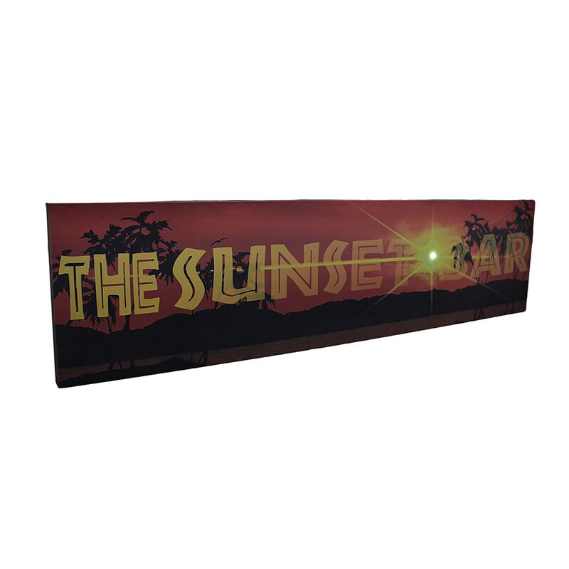 The Sunset Bar LED Lighted Canvas Wall Hanging image number 0