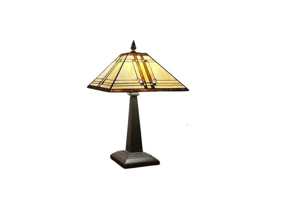 Tiffany Style Stained Glass Table Lamp For Living Room Bedroom Home Office
