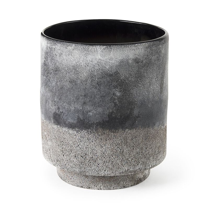 Modern Ceramic Cylinder Table Vase &ndash; Abstract Vase for Dining, Coffee Table, or Entryway