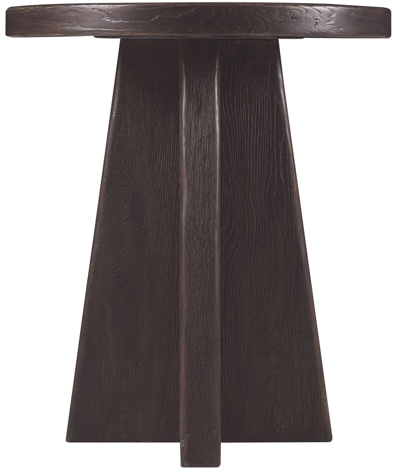 Driftwood Round End Table image number 0