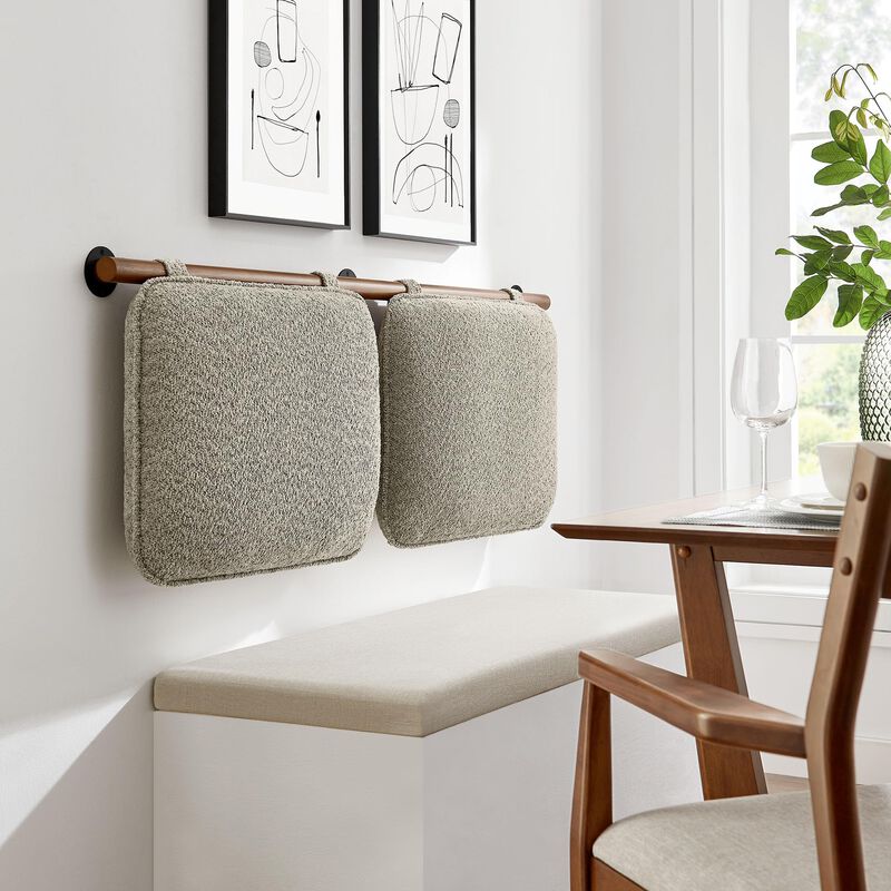 Anela Wall-Mounted Chenille Upholstered Queen Headboard image number 1