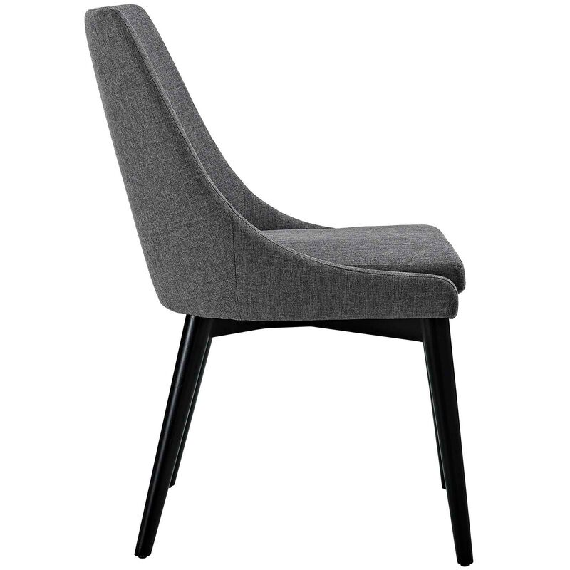 Viscount Fabric Dining Chair, Beige-Benzara image number 2