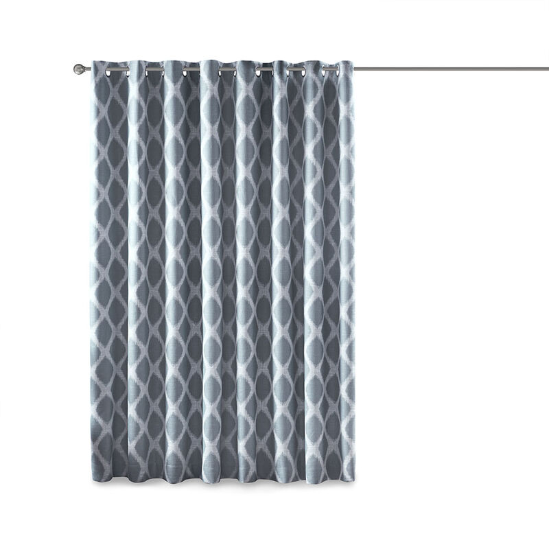 Gracie Mills Zinnia Contemporary Ikat Blackout Patio Curtain Panel
