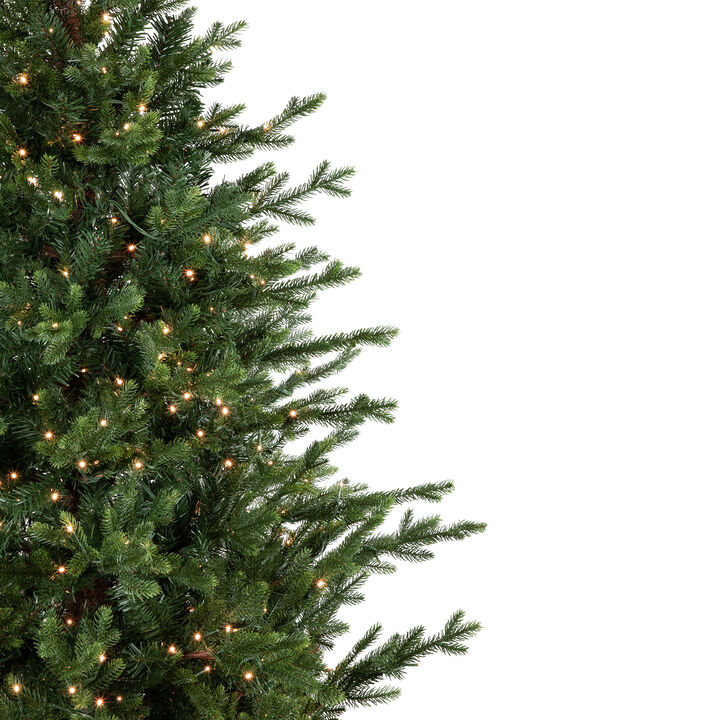 6' Pre-Lit Potted Deluxe Russian Pine Artificial Christmas Tree  Warm White LED Lights