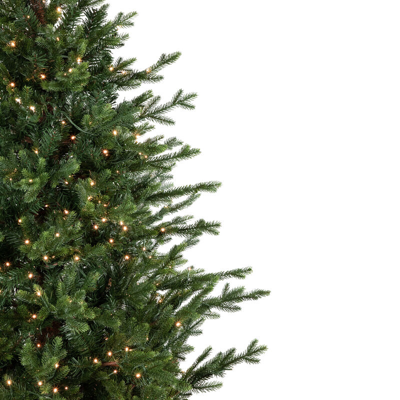 4' Pre-Lit Potted Deluxe Russian Pine Artificial Christmas Tree  Warm White LED Lights