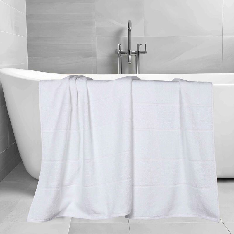 Set of 2 Smart Twist Viscose Cotton Blend Bath Sheet Towels image number 2