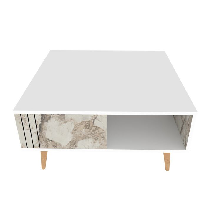 Decorotika Ronas Coffee Table - White & Ephesus Marble