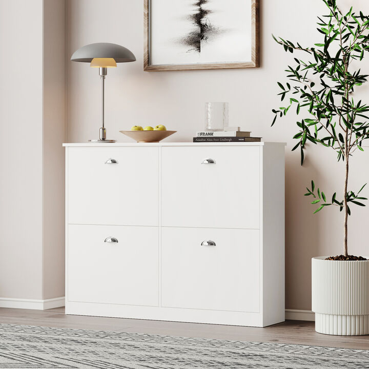Thin Hidden Entryway Shoe Cabinet
