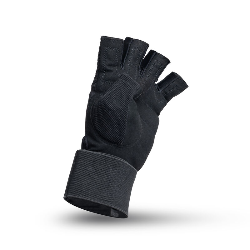 Sunny Health & Fitness Weightlifting Gloves with Built-In Wrist Compression and Padded Palm for Strength Training image number 2
