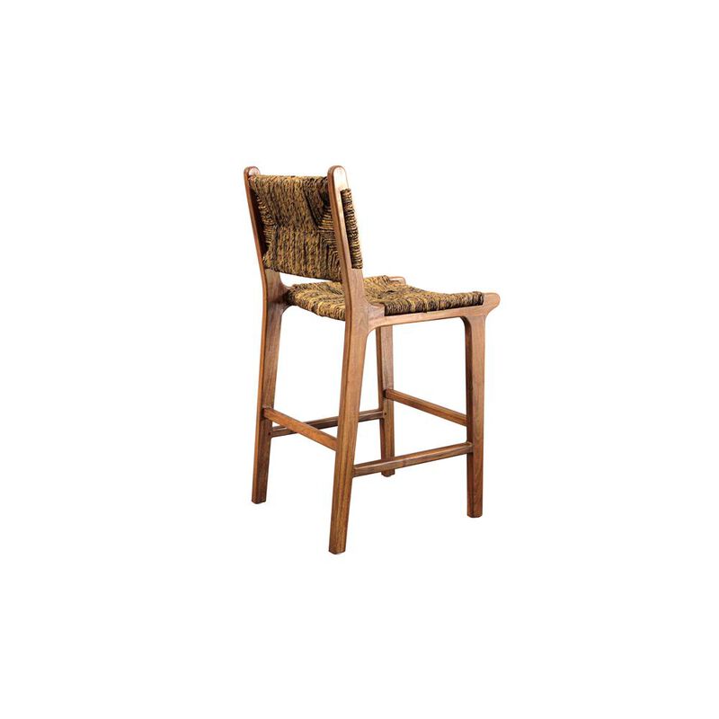 Carolina Living Banana Weave Barstool - Set of 2 - Caramel