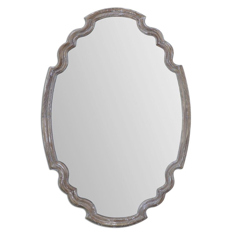 Uttermost Ludovica Aged Wood Mirror