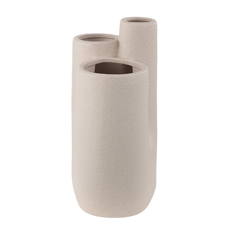 Renwil Fontaine Vase In Cream Color
