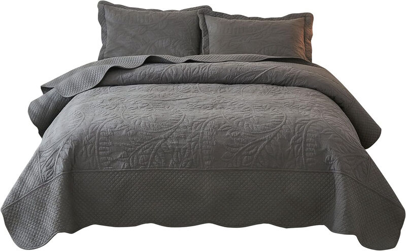 MarCielo 100% Cotton Oversized Bedspread Quilt Set
