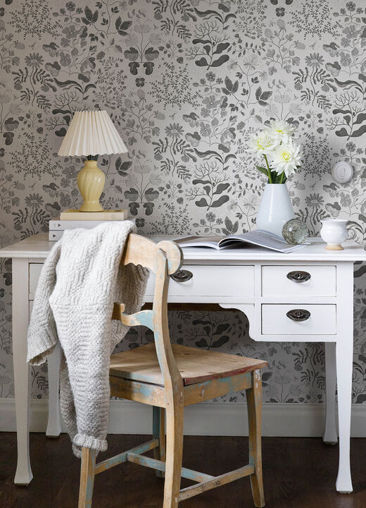 Groh Grey Floral Wallpaper (Set of 2)