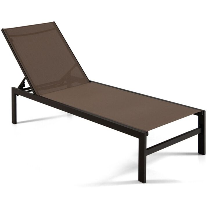 Chaise Lounge Chairs with Rustproof Aluminium Frame