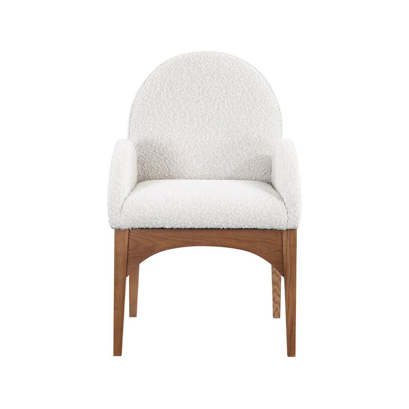 Meridian Furniture Waldorf Cream Boucle Fabric Dining Chair