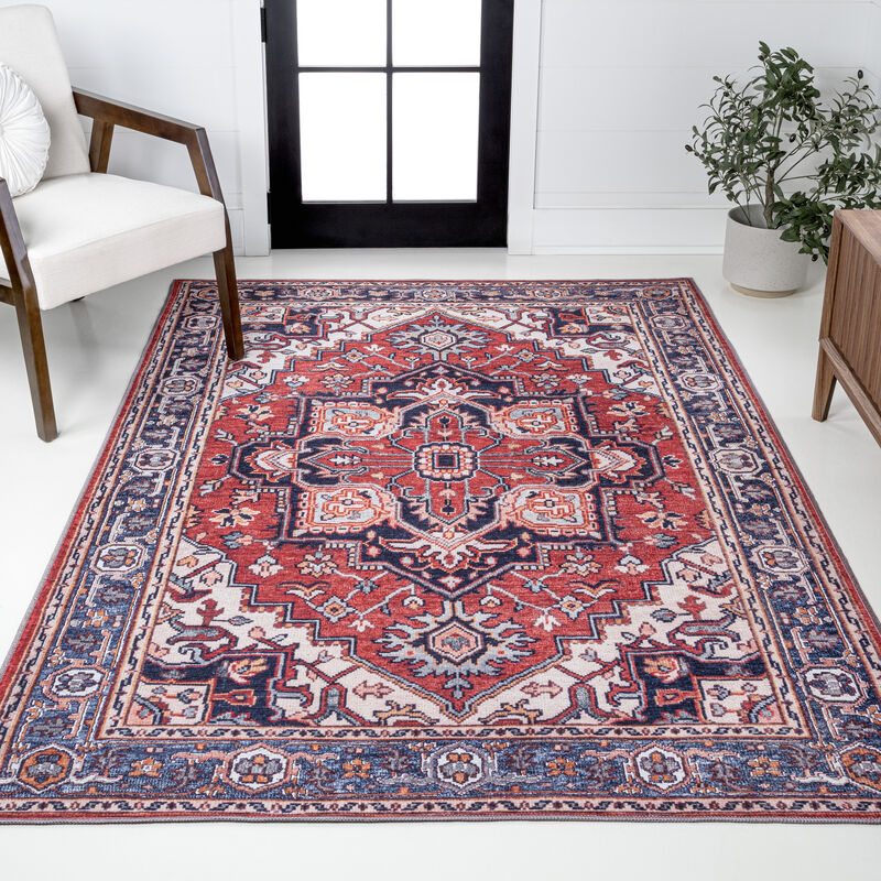 Cirali Ornate Large Medallion Machine-Washable Area Rug