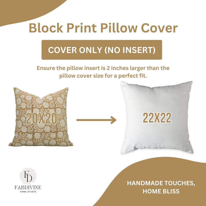 Floral Pillow Cover Handmade Cotton Throw Cushion image number 3
