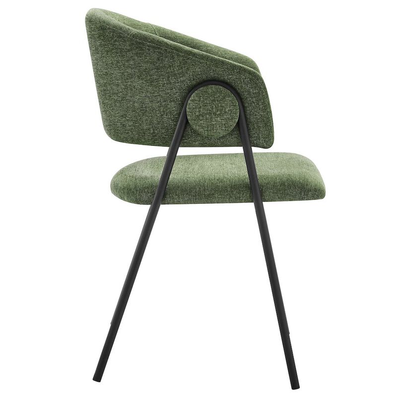 Nella Upholstered Heathered Chenille Dining Chairs Set of 2 image number 4