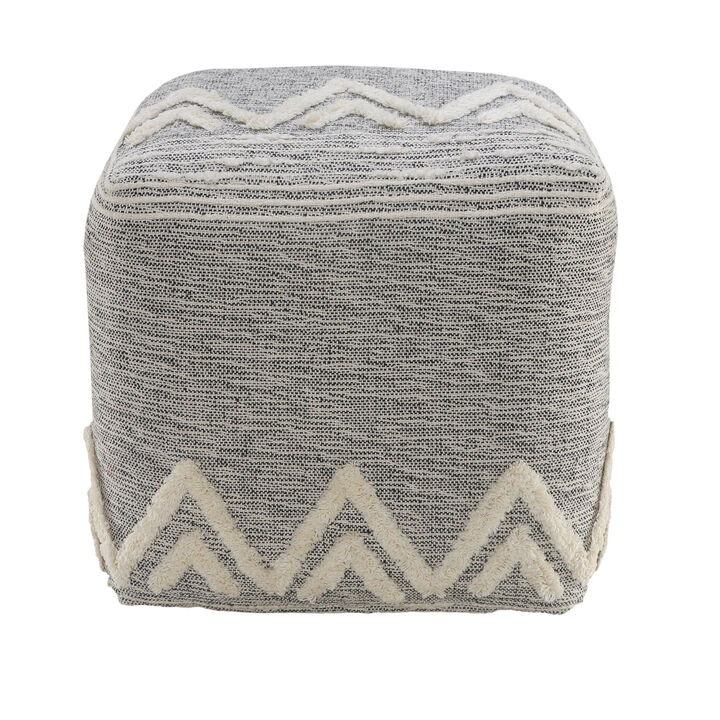 Polyester Ottoman for Living Room, Bedroom, or Lounge Seating